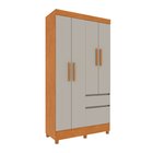 Guarda Roupa Infantil 4 Portas 2 Gavetas Com Pés 108cm Oregon