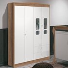 Guarda-roupa Infantil 4 Portas 2 Gavetas Danny Móveis Reller