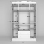 Guarda Roupa Infantil 4 Portas 2 Gavetas Eloa J&a Móveis Demo