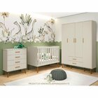 Guarda Roupa Infantil 4 Portas 2 Gavetas Isis Areia