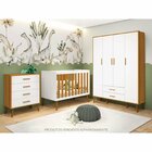 Guarda Roupa Infantil 4 Portas 2 Gavetas Isis Branco/savana