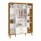 Guarda Roupa Infantil 4 Portas 2 Gavetas Isis Branco/savana