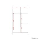 Guarda Roupa Infantil 4 Portas 2 Gavetas Mágico Carvalho Grif