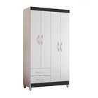 Guarda Roupa Infantil 4 Portas 2 Gavetas Mágico Flex Color Br