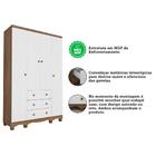 Guarda Roupa Infantil 4 Portas 3 Gavetas Junior New Móveis Pe