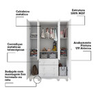 Guarda Roupa Infantil 4 Portas 3 Gavetas Junior New Móveis Pe