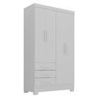 Guarda Roupa Infantil 4 Portas 3 Gavetas Kit Cat Espresso Móv