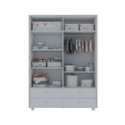 Guarda-roupa Infantil 4 Portas 4 Gavetas Sol Gelius Móveis Br