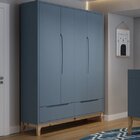 Guarda-roupa Infantil 4 Portas Amor Perfeito Divicar Móveis A