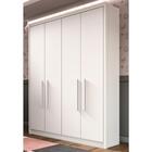 Guarda Roupa Infantil 4 Portas Com Gavetas Vicky Branco Brilh