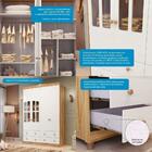 Guarda Roupa Infantil 4 Portas Com Janela E 4 Gavetas 100% Md