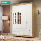 Guarda Roupa Infantil 4 Portas Com Janela E 4 Gavetas 100% Md