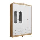 Guarda Roupa Infantil 4 Portas Com Janela E 4 Gavetas 100% Md