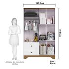 Guarda-roupa Infantil 4 Portas Com Janelas E 2 Gavetas 100% M