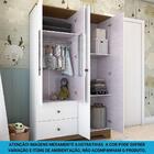 Guarda-roupa Infantil 4 Portas Com Janelas E 2 Gavetas 100% M
