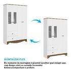 Guarda-roupa Infantil 4 Portas Com Janelas E 2 Gavetas 100% M