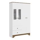 Guarda-roupa Infantil 4 Portas Com Janelas E 2 Gavetas 100% M