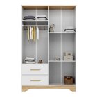 Guarda-roupa Infantil 4 Portas Com Janelas Retangulares E 2 G