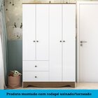 Guarda Roupa Infantil 4 Portas E 2 Gavetas 100% Mdf Cocada Br