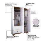 Guarda Roupa Infantil 4 Portas E 2 Gavetas 100% Mdf Cocada Br