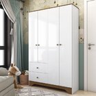 Guarda Roupa Infantil 4 Portas E 2 Gavetas 100% Mdf Cocada Br