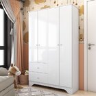 Guarda Roupa Infantil 4 Portas E 2 Gavetas 100% Mdf Cocada Br