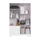 Guarda-roupa Infantil 4 Portas E 2 Gavetas 100% Mdf Liam Bran
