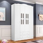 Guarda-roupa Infantil 4 Portas E 2 Gavetas Eloá J&a Móveis Br