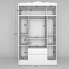 Guarda-roupa Infantil 4 Portas E 2 Gavetas Eloá J&a Móveis Br