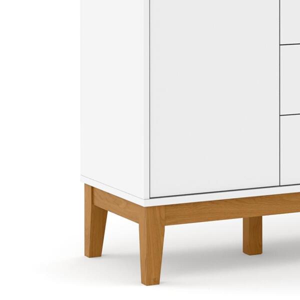 Guarda Roupa Infantil 4 Portas E 3 Gavetas Nature - Matic Móv