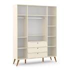 Guarda Roupa Infantil 4 Portas E 3 Gavetas Retrô Gold - Matic