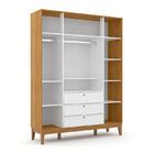 Guarda Roupa Infantil 4 Portas E 3 Gavetas Unique - Matic Móv
