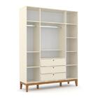 Guarda Roupa Infantil 4 Portas E 3 Gavetas Unique - Matic Móv