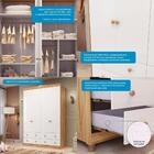 Guarda Roupa Infantil 4 Portas E 4 Gavetas 100% Mdf Elô New M