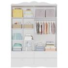 Guarda Roupa Infantil 4 Portas Encanto Permobili Branco