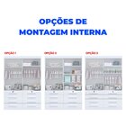 Guarda-roupa Infantil 4 Portas Frente Mdf Puxador De Madeira