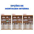 Guarda-roupa Infantil 4 Portas Frente Mdf Puxador De Madeira