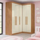 Guarda-roupa Infantil 5 Portas Jasmim Cinamomo/off White