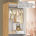 Guarda-roupa Infantil 61,7cm 2 Portas 3 Gavetas Com Janelas E