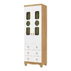 Guarda-roupa Infantil 61,7cm 2 Portas 3 Gavetas Com Janelas E