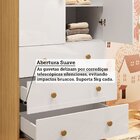 Guarda-roupa Infantil 61,7cm 2 Portas 3 Gavetas Com Janelas E