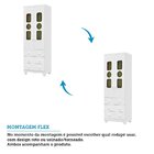 Guarda-roupa Infantil 61,7cm 2 Portas 3 Gavetas Com Janelas E