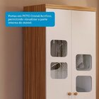 Guarda-roupa Infantil 61cm 2 Portas 3 Gavetas Com Janelas E P