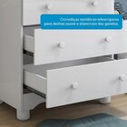 Guarda-roupa Infantil 61cm 2 Portas 3 Gavetas Com Janelas E P