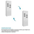 Guarda-roupa Infantil 61cm 2 Portas 3 Gavetas Com Janelas E P