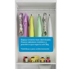 Guarda-roupa Infantil 61cm 2 Portas 3 Gavetas Com Janelas Sem