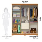 Guarda-roupa Infantil 6 Portas 164,10cm X 188cm 100% Mdf Stel