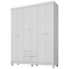 Guarda Roupa Infantil 6 Portas 2 Gavetas Aquarela Baby I01 Br