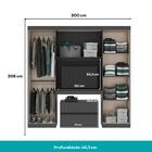 Guarda Roupa Infantil 6 Portas 2 Gavetas Porto Preto Com Escr