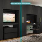 Guarda Roupa Infantil 6 Portas 2 Gavetas Porto Preto Com Escr